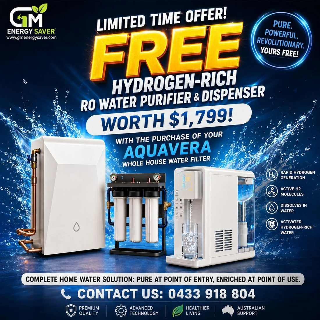 Water purifier promotion • feed advert